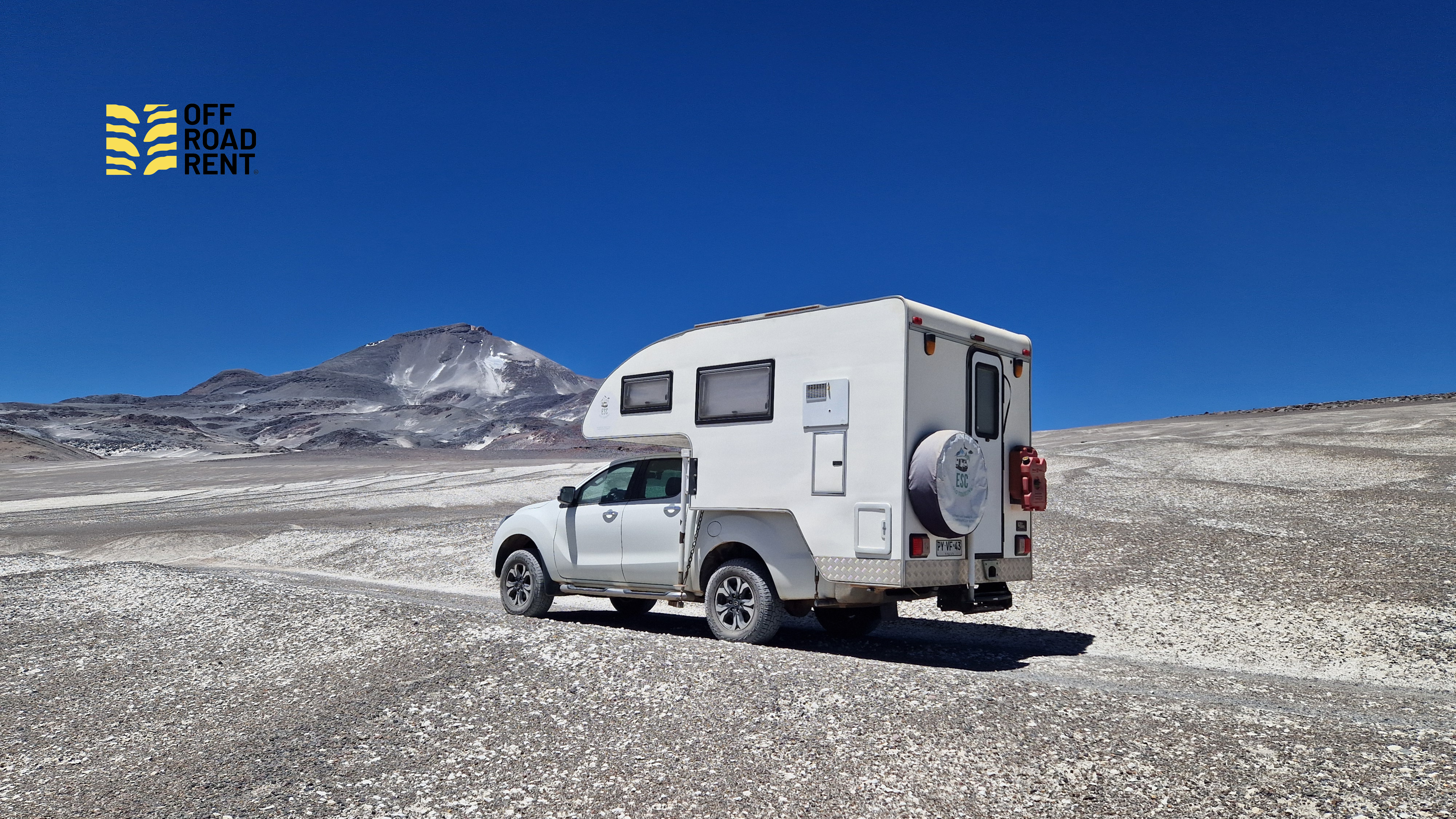 The beautiful view on the Atacama desert, to the volcano Ojos del Salados